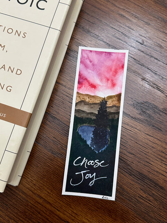 Original Watercolor Choose Joy Bookmark