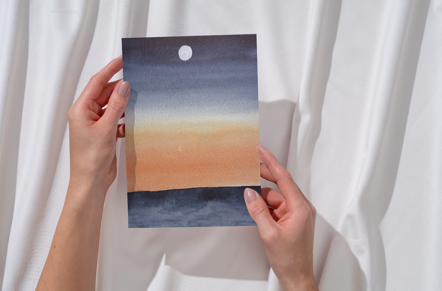 Dusk Watercolor Greeting Card