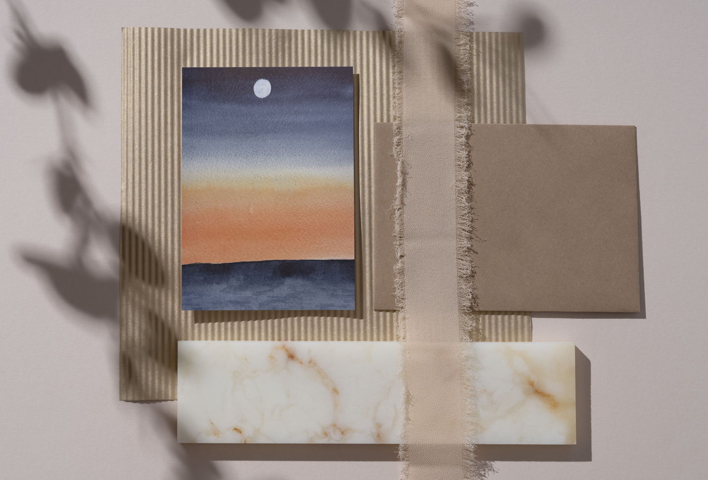Dusk Watercolor Greeting Card