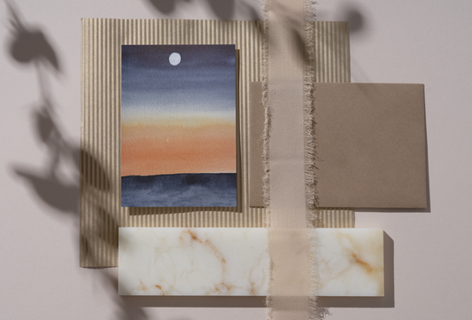 Dusk Watercolor Greeting Card